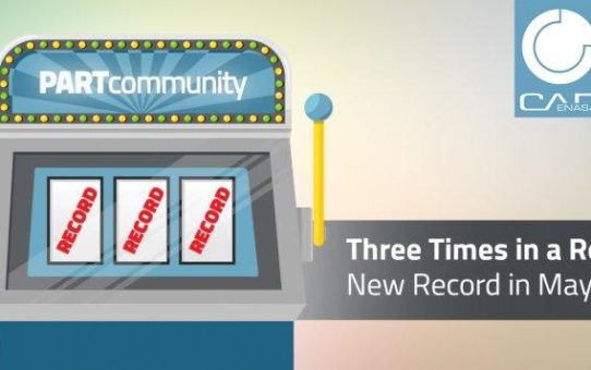 Der Triple ist perfekt: PARTcommunity glänzt drei Monate in Folge mit neuem 3D CAD Modelle Downloadrekord
