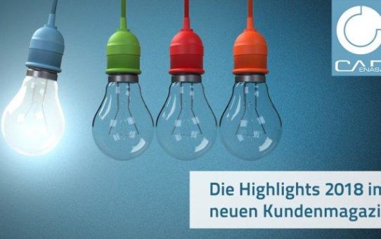 HighLIGHTS im Kundemagazin 2018 zeigen, dass CADENAS in vielen Bereichen immer wieder innovative Impulse setzt