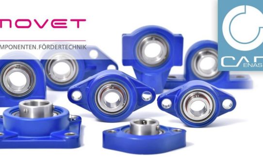 MOVET® bietet 3D CAD Modelle seiner Blue Hygienic Komponenten mittels Produktkatalog von CADENAS an