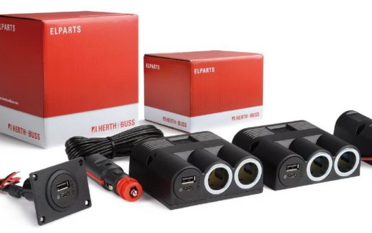 Neue Steckdose und Adapter mit USB-C