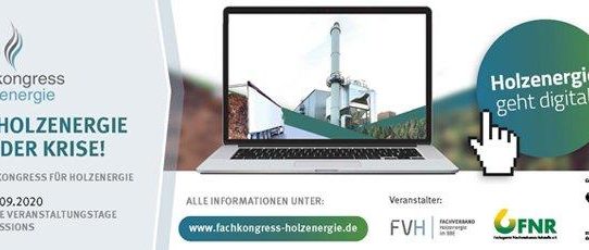 20. Fachkongress Holzenergie vom 22.-30.09.2020 - Holzenergie geht digital!