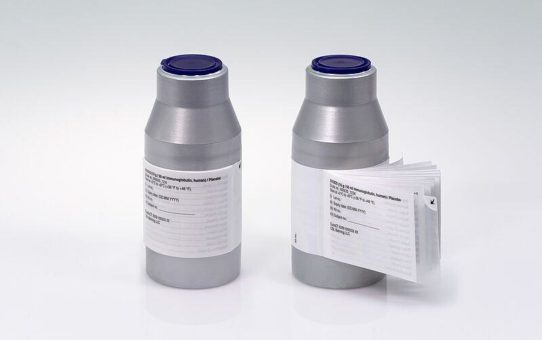 Speziallabel von Schreiner MediPharm verblindet Vials für klinische Studie von CSL Behring