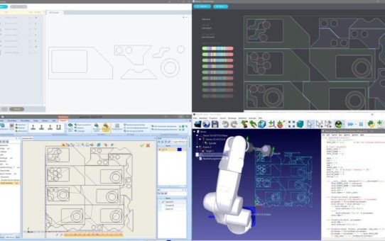 BobCAD-CAM + Deepnest + RoboDK - von der Konstruktion über das Verschachteln, die Werkzeugweg-Programmierung bis hin zur Fertigung