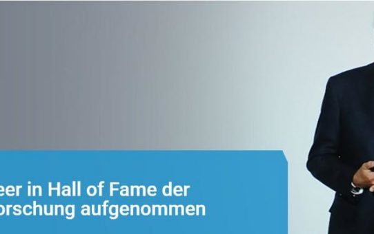 Prof. Dr. Dr. h.c. mult. August-Wilhelm Scheer in Hall of Fame der Deutschen Forschung aufgenommen