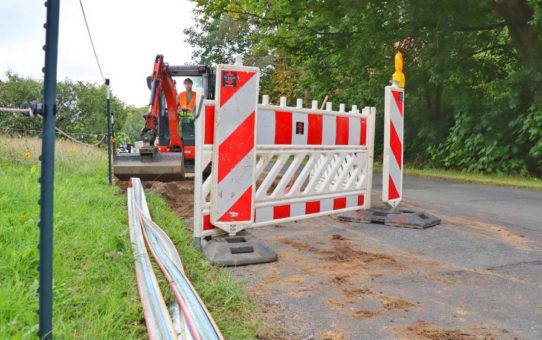 Bauarbeiten für Breitbandausbau in Crivitz gestartet