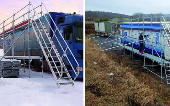 Das original KRAUSE EisfreiGerüst-System sorgt für sichere Fahrt - auch im Winter