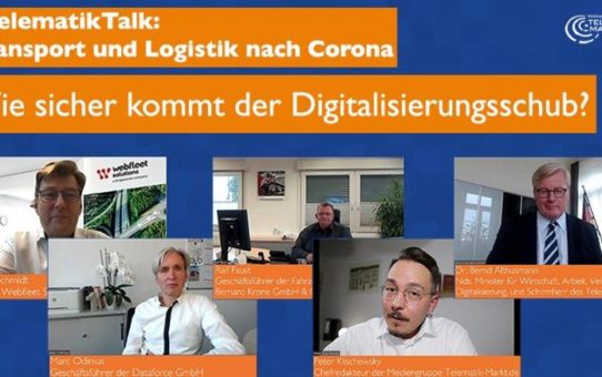 "Transport und Logistik nach Corona": Der große #TelematikTalk morgen auf Telematik-Markt.de