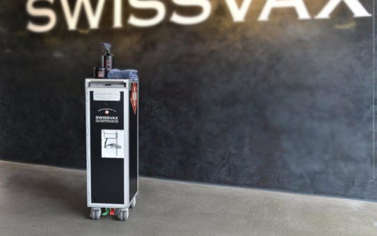 Swissvax funktioniert Trolley aus der Luftfahrt um