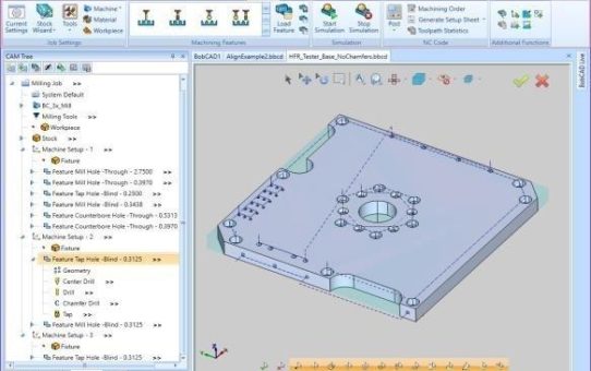 Intelligente und schnelle NC-Erstellung mit BobCAD-CAM V33