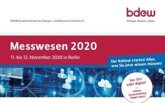 Messwesen 2020, 11.-12. November 2020 in Berlin