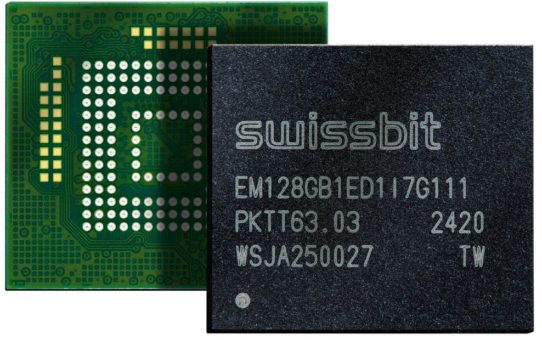 Swissbit EM-30: Neue industrietaugliche 3D-NAND e.MMC 5.1 BGA