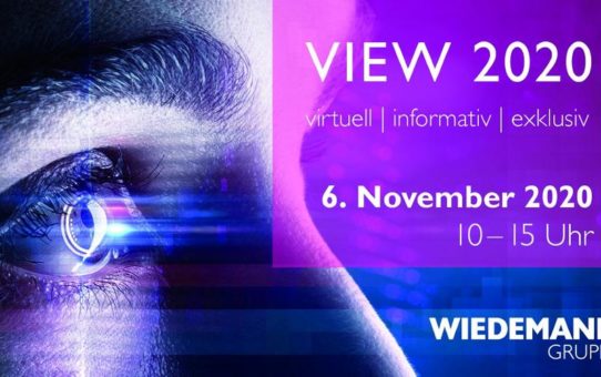 Wiedemann-Gruppe lädt erstmals zum digitalen Event VIEW 2020 ein