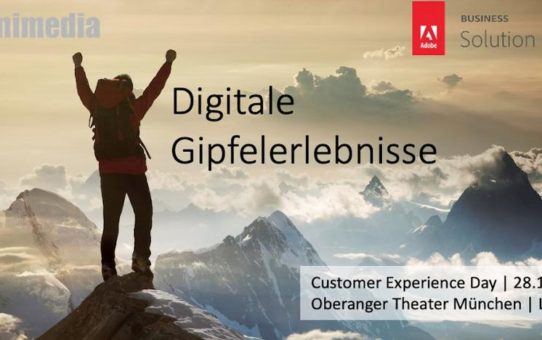 Adobe Customer Experience Day am 28. Oktober 2020 im Oberanger Theater München und im Livestream