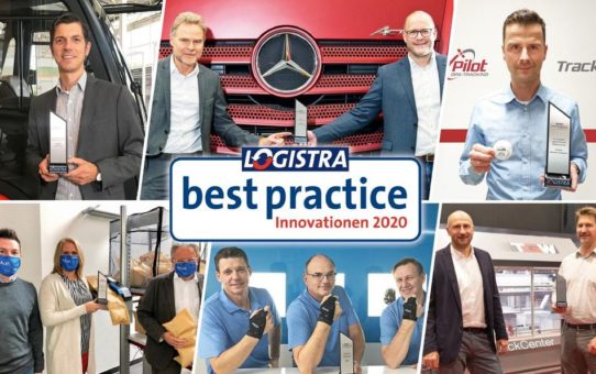 Ergebnis der Leserwahl LOGISTRA best practice:  Innovationen 2020