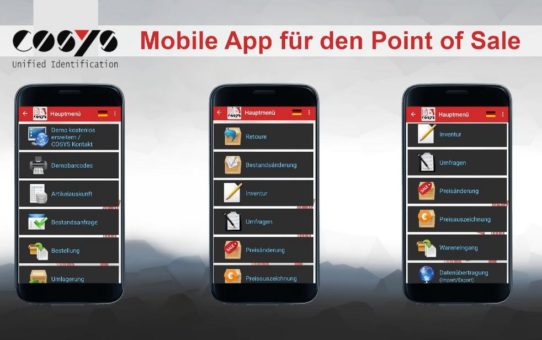 Kostenlose Demoversion der mobilen POS App für den Verkaufsraum