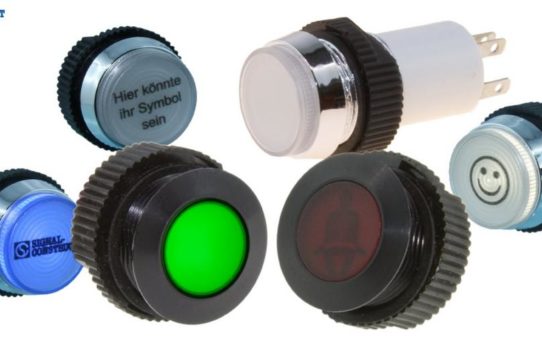 Neue LED-Meldeleuchten-Typen SK / SM 16 in IP 67