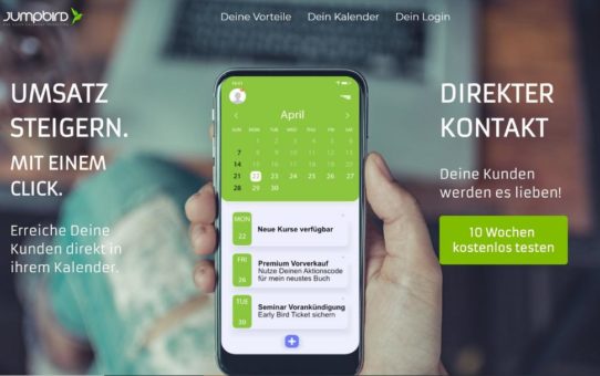 Werbung 4.0: Mit Jumpbird abonnieren Fans Kalender von Unternehmen