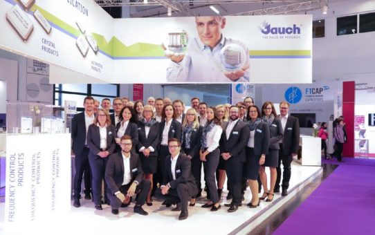 Jauch-Messeteam absolviert erfolgreiche electronica 2018