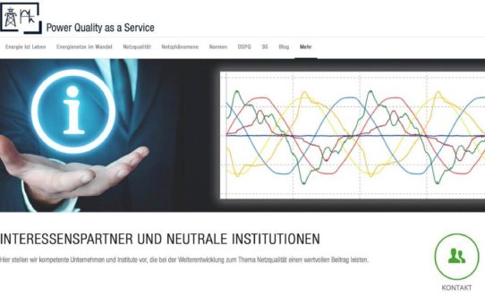 Innovativer und informativer Internetauftritt zum Thema Netzqualität
