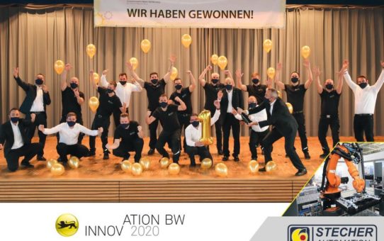 Fortschritt durch Digitalisierung in der Produktion – Stecher-Automation gewinnt Innovationspreis des Landes Baden-Württemberg