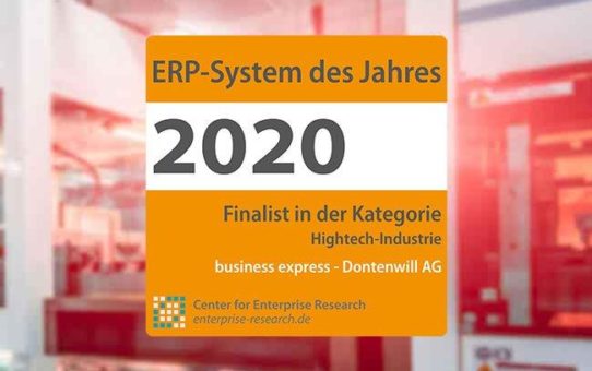 Expertenjury wählt business express unter die TOP 3 besten ERP-Systeme für die Hightech-Industrie