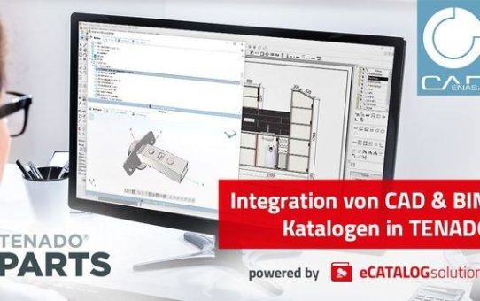 TENADO baut Integration von CAD & BIM Katalogen powered by CADENAS aus