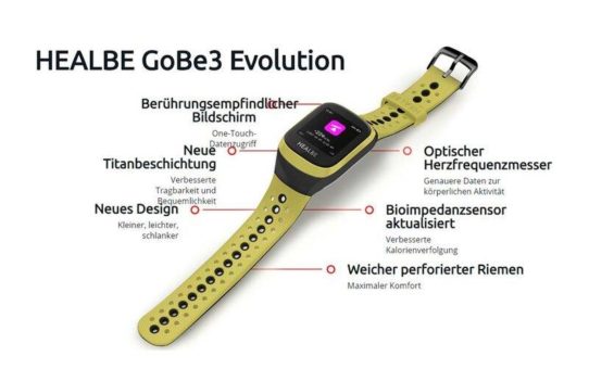 Automatischer Kalorientracker Healbe GoBe3 Evolution