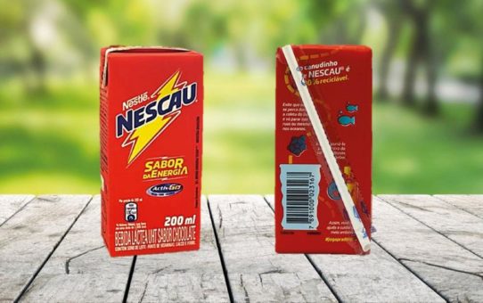 Nestlé Brasilien bringt Papiertrinkhalme von SIG auf alle NESCAU-Kartonpackungen