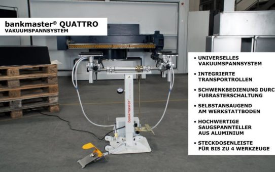 bankmaster® QUATTRO - Universelles Gerät für kleine und große Werkstücke