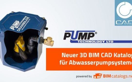 Pump Technology veröffentlicht 3D BIM Katalog für Abwasserpumpsysteme powered by CADENAS