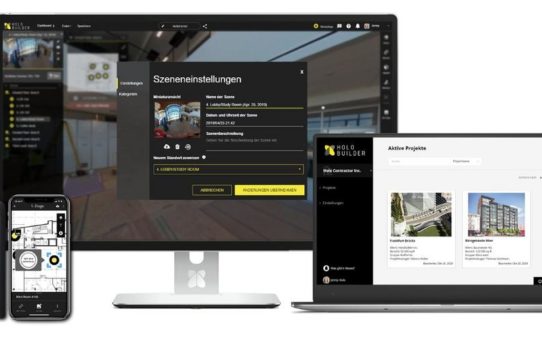 HoloBuilder Plattform für Baufortschrittsmanagement jetzt auch auf Deutsch verfügbar