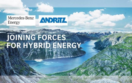 ANDRITZ und Mercedes-Benz Energy unterzeichnen Kooperationsvereinbarung zum Einsatz großer Batterie-Energiespeicher-systeme für Wasserkraftwerke
