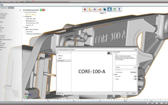 Innovative 3D-Druckfunktion: Bauteile automatisch beschriften