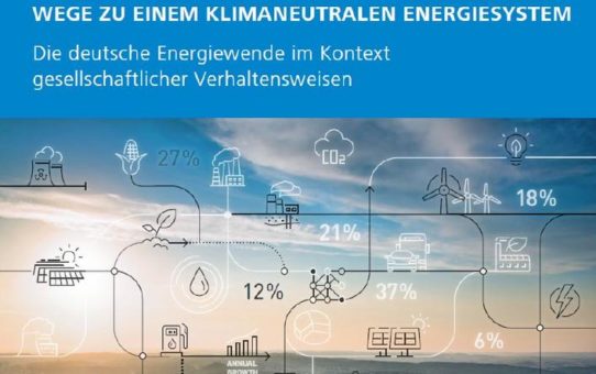 Wege zu einem klimaneutralen Energiesystem