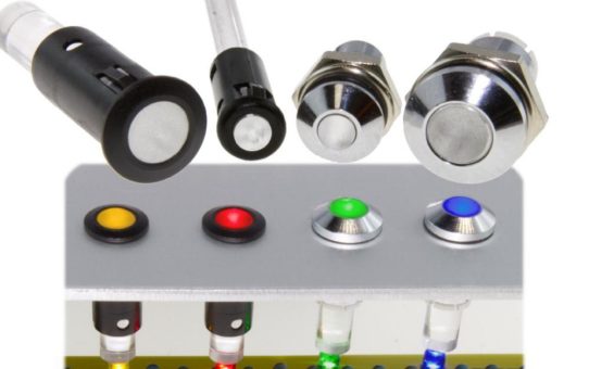 Frontplatten-Lichtleiter für Snap-In- und Schraubbefestigung