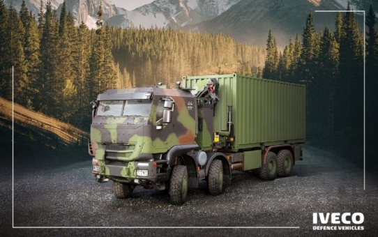 Iveco Defence Vehicles liefert die 3. Generation der geschützten militärischen GTF-8x8 (ZLK 15 t)-Lkw an die Bundeswehr