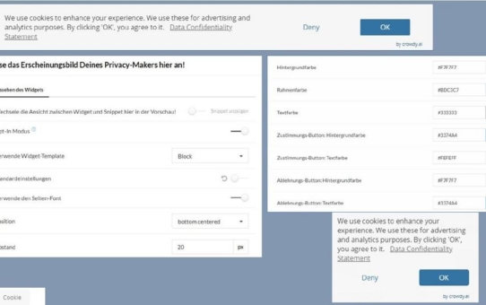 Kostenloses Saas-Tool für DSGVO-konforme Cookie-Zustimmung - Crowdy.ai launcht Privacy-Maker