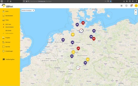 Baugeräte mit 123fleet effizient und transparent verwalten