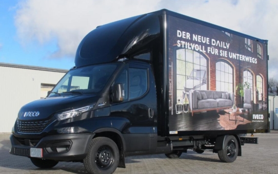 Möbel- und Küchenlogistik leicht gemacht mit einem IVECO Daily mit Kofferaufbau