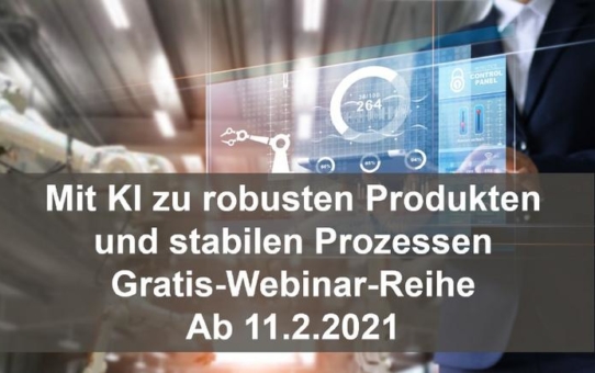 KI gewinnbringend einsetzen in der Industrie 4.0 - Gratis-Webinarreihe von Contech ab 11. Februar 2021