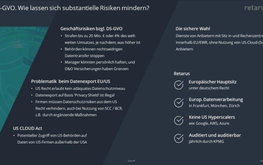 Fünf Tipps zur Umsetzung der DSGVO-Vorgaben