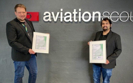 DEKRA bestätigt aviationscouts GmbH die Zertifizierung nach EN 9100:2018 und ISO 9001:2015