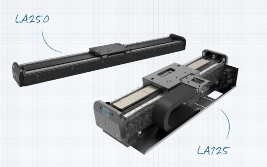 Neue Linearachse mit Profilschienen und eisenlosem Linearmotor