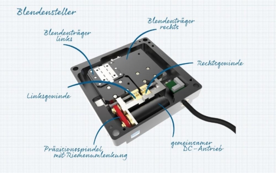 Motorisierter Blendensteller von Steinmeyer Mechatronik