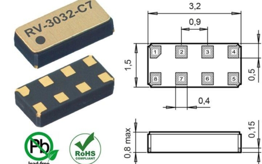 RTC-Modul bietet präziseste Zeitgenauigkeit von 1,5 ppm (0 bis 50 °C)