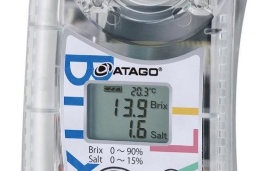 Das neue PAL-BX|SALT+5 von ATAGO misst Brix und Salzgehalt gleichzeitig