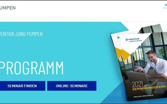 Das Seminarprogramm 2021 von Pentair Jung Pumpen