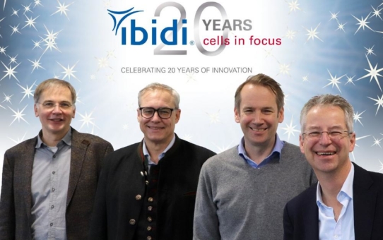 Das Life Science Unternehmen ibidi feiert 20 Jahre Innovation