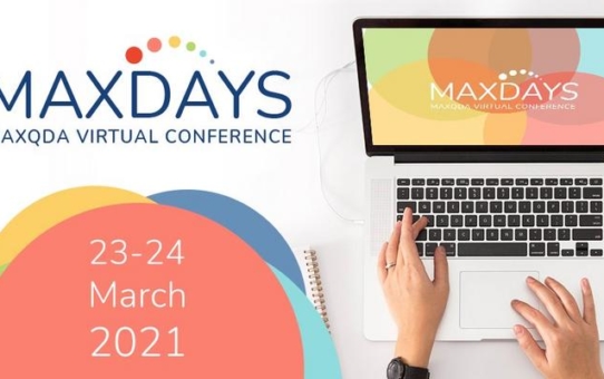 Virtuelle MAXQDA Konferenz MAXDAYS21 - Learn. Discover. Connect.