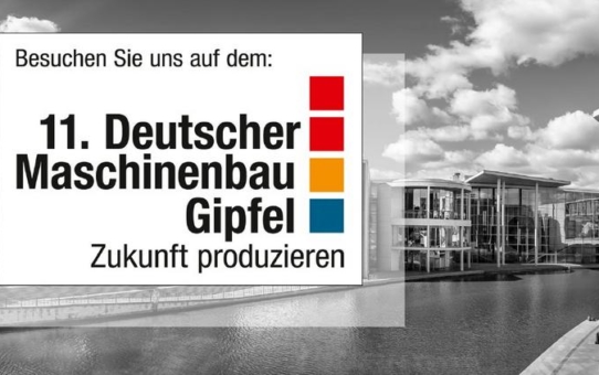 11. Deutscher Maschinenbau-Gipfel 2019 – Lino GmbH zeigt 3D-Konfigurationslösung in Berlin